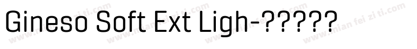 Gineso Soft Ext Ligh字体转换